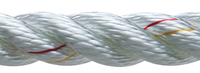 NEW ENGLAND ROPES 60502400025 DOCKLINE 3/4 X 25 NYLON WHITE